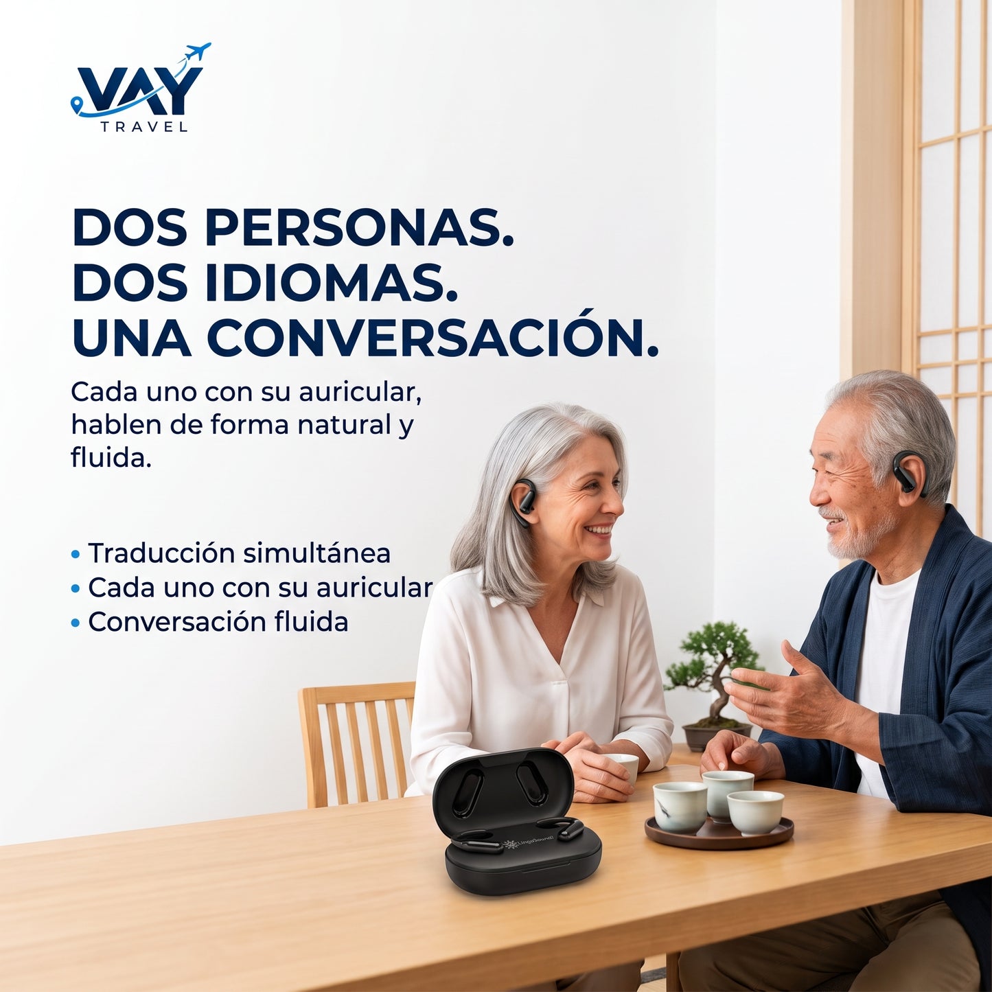 Auriculares Traductores LingoSound XR4 +140 Idiomas