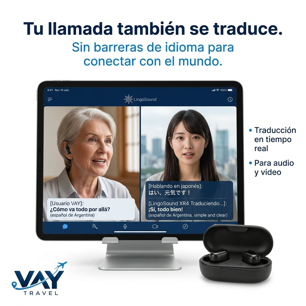 Auriculares Traductores LingoSound XR4 +140 Idiomas